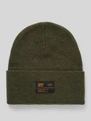 Czapka beanie z naszywką z logo model ‘WORKWEAR’ od Superdry Zielony - 31