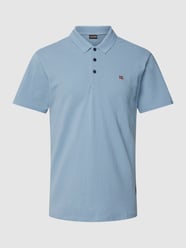 Poloshirt met logostitching, model 'EALIS' van Napapijri Blauw / turquoise - 30