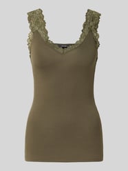 Slim Fit Tanktop aus Viskose-Mix Modell 'ROSA' von VERO MODA Beige - 47