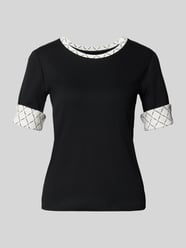 T-Shirt in Ripp-Optik mit Rundhalsausschnitt von Marc Cain - 22