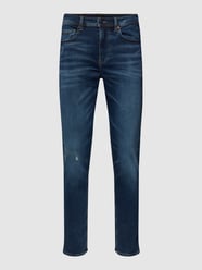 Tapered Fit Jeans im Used-Look Modell 'Taber' von BOSS Orange Blau - 20