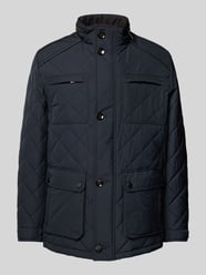 Jacke mit Steppnähten von bugatti Blau - 23