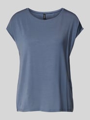 Regular Fit T-Shirt aus Lyocell-Mix Modell 'AVA' von Vero Moda Blau - 46