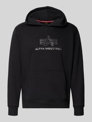 Regular Fit Hoodie aus reiner Baumwolle mit Label-Detail von Alpha Industries - 42