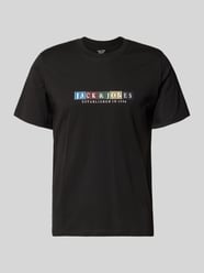 t-shirt z bawełny ekologicznej model 'NANTUCKET' od JACK & JONES - 43
