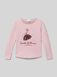 Regular fit shirt met lange mouwen van puur katoen van s.Oliver RED LABEL Fuchsia - 20