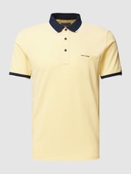 Poloshirt met labeldetail van Pierre Cardin Geel - 16