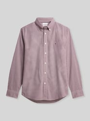 Regular Fit Freizeithemd mit Logo-Stitching von Tommy Hilfiger Bordeaux - 18