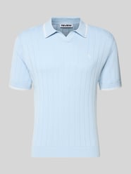 slim fit gebreid shirt met geborduurd logo van REVIEW - 11