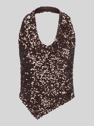 Top mit Pailletten asymmetrischem Saum von ONLY - 15