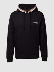 Hoodie mit Label-Stitching Modell 'Iconic' von BOSS Schwarz - 45