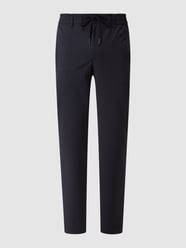 Tapered fit joggingbroek met stretch, model 'Roger' van Hiltl Blauw / turquoise - 7