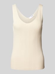 Top mit Struktumuster Modell 'TRIXIE' von Selected Femme Beige - 6