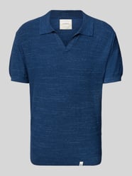 Regular fit poloshirt met V-hals van Colours & Sons - 1