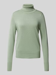 Gebreide pullover met ribboorden van Christian Berg Woman Groen - 9