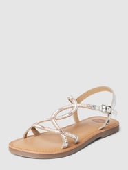 Teenslippers met strass-steentjes, model 'DELAND' van Gioseppo Grijs / zwart - 27