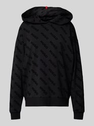 Hoodie mit Logo-Muster von HUGO Schwarz - 21