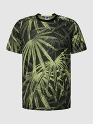 T-Shirt mit Allover-Muster von ADIDAS SPORTSWEAR Schwarz - 48
