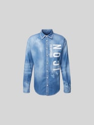 Regular fit jeansoverhemd met labelprint van Dsquared2 - 40