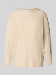 Oversized Pullover mit Fledermausärmeln von s.Oliver BLACK LABEL Beige - 1