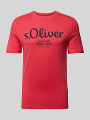 T-Shirt mit Rundhalsausschnitt von s.Oliver RED LABEL Orange - 46