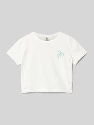 Cropped T-Shirt mit Motiv-Print von Blue Effect - 45