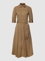 Midikleid aus Baumwolle mit Taillenband von Polo Ralph Lauren Beige - 17