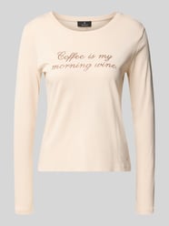Regular Fit Longsleeve aus reiner Baumwolle mit Paillettenbesatz von monari - 7