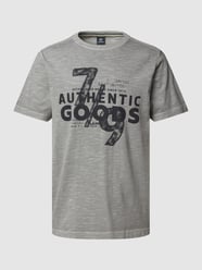 T-Shirt mit Motiv-Print von Lerros Grau - 31