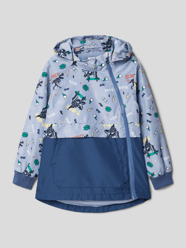 Jacke mit Allover-Muster Modell 'MOONS' von Name It Blau - 6