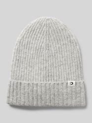 Ribgebreide beanie met logopatch op de omslag van Tom Tailor Denim Grijs / zwart - 27