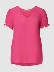 Blusenshirt aus Viskose mit V-Ausschnitt von edc By Esprit Rosa - 40