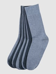 Sokken met ribboordjes in een set van 9 paar van camano Blauw / turquoise - 5