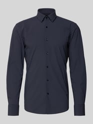 Slim Fit Businesshemd mit Allover-Muster Modell 'HANK' von BOSS - 33
