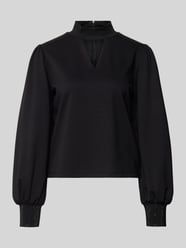 Bluza ze stójką i wycięciem od monari - 26