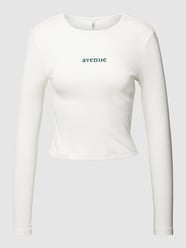 Longsleeve mit Statement-Stitching Modell 'ALMA' von Only Weiß - 40