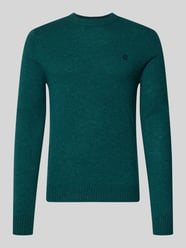 Slim fit gebreide pullover van pure wol met labelstitching van MCNEAL - 47