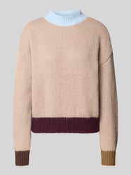 Relaxed Fit Pullover mit Color-Blocking von ONLY Beige - 47