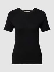 T-Shirt mit Rundhalsausschnitt von Jake*s Collection Schwarz - 29