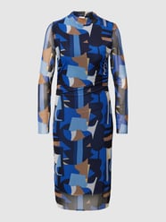 Midi-jurk met plooien van s.Oliver BLACK LABEL Blauw / turquoise - 8
