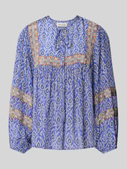 Relaxed Fit Bluse aus Viskose mit Schnürung Modell 'Teel' von LOLLYS LAUNDRY - 9