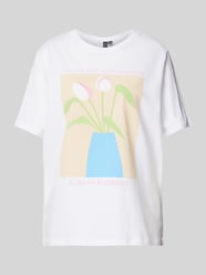 T-shirt met motiefprint  van Pieces - 6