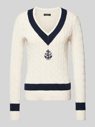 Gebreide pullover met ribboorden van Lauren Ralph Lauren - 11