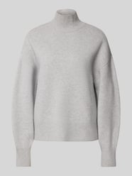 Gebreide pullover met opstaande kraag - capsulegarderobe van P&C* curated by Anouk Yve Grijs / zwart - 9