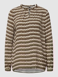 Blouse met all-over motief van More & More Groen - 46