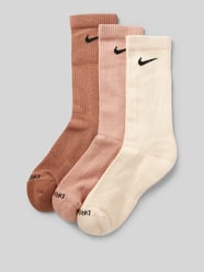 Socken mit Label-Print Modell 'Everyday Plus' im 3er-Pack von Nike Rot - 13