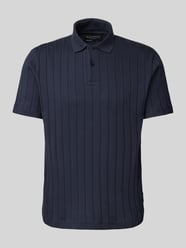 Regular Fit Poloshirt aus Baumwoll-Mix-Jersey mit breiter Rippstruktur von Marc O'Polo - 29