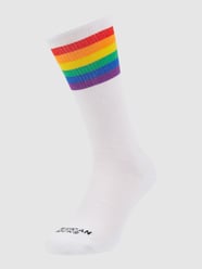 Sokken met contraststrepen van American Socks Wit - 5