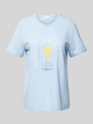T-Shirt mit Motiv-Print von s.Oliver RED LABEL Blau - 30