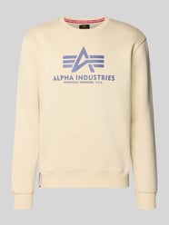 Sweatshirt mit Label-Print von Alpha Industries - 18